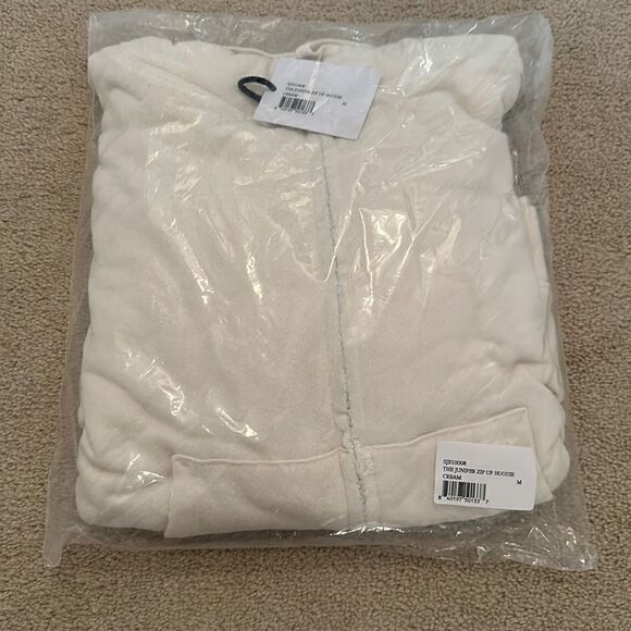 NWT Cream Bandier zip up Medium - Picture 2 of 3